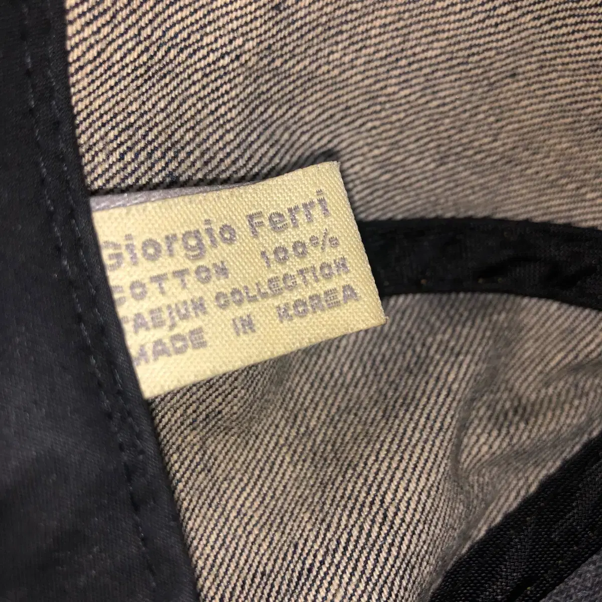 Vintage Giorgio ferri denim ball cap