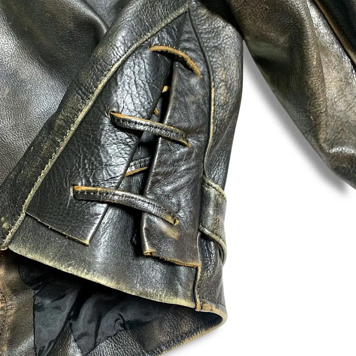 XL~] 80s Motorbike leather jacket