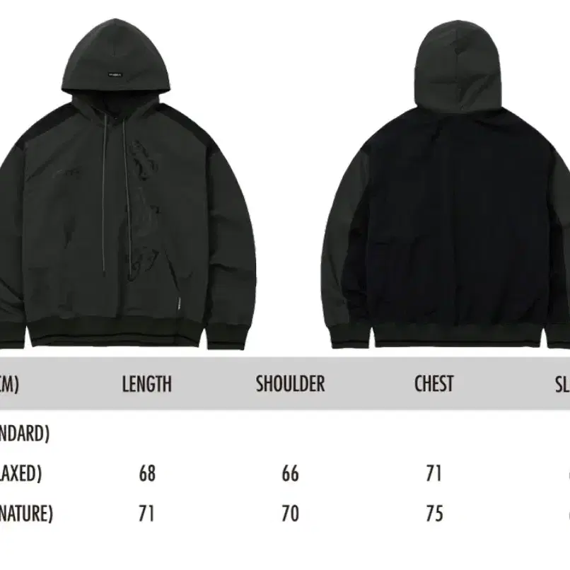 Total Logo Nylon Hoodie [CHARCOAL]