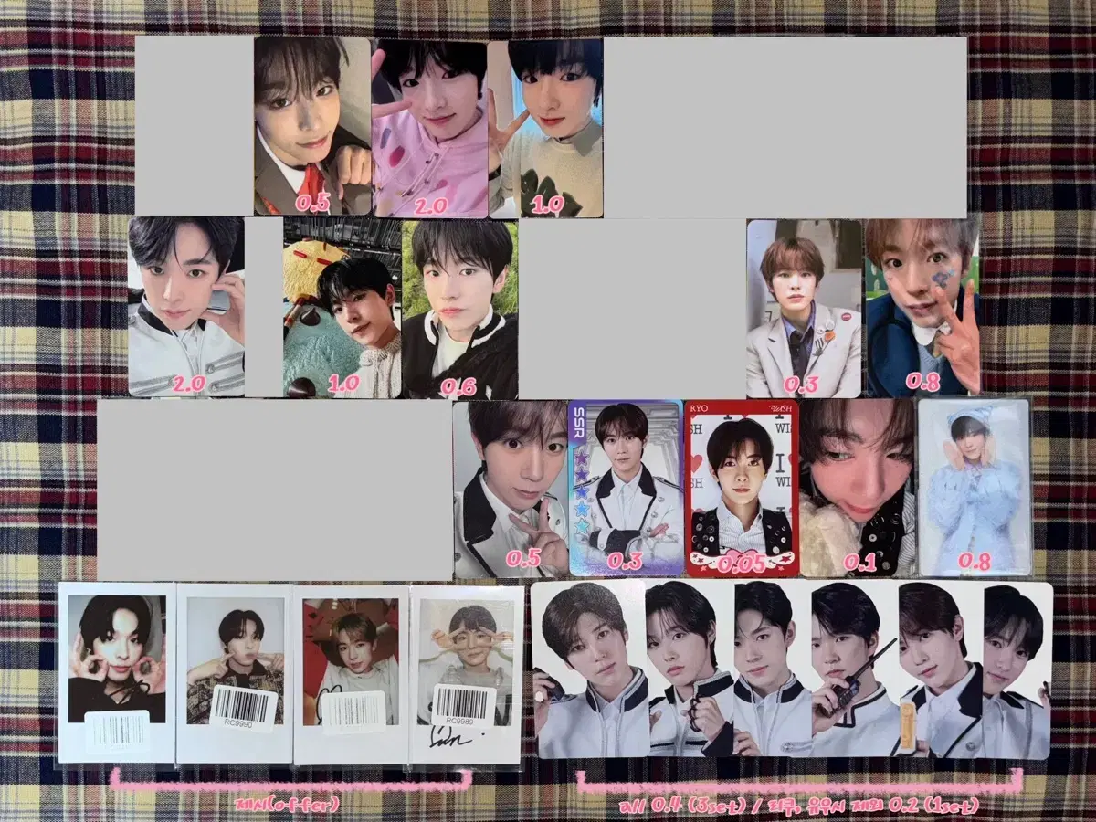 NCT wish sion riku Yuushi Jaihiryo Sakuya photocard pola album WTS