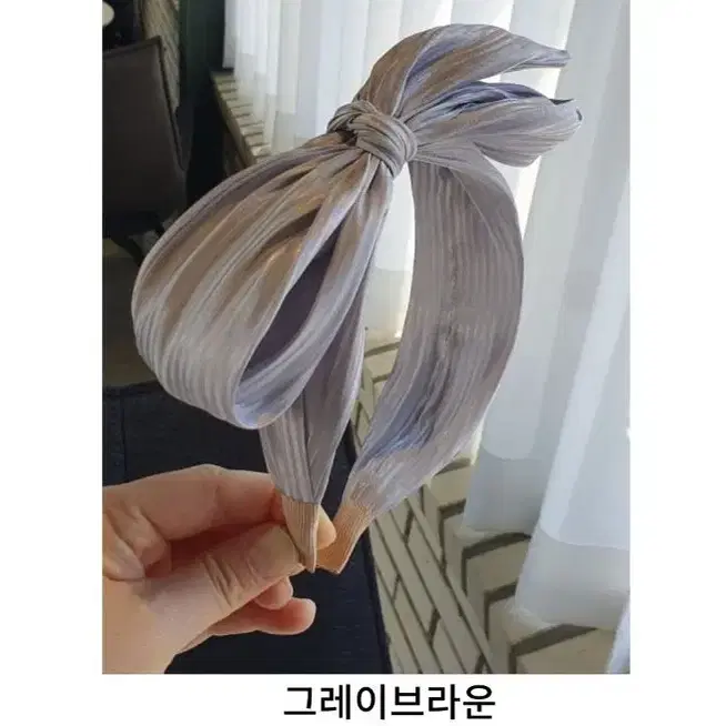 주름공단 볼륨 헤어밴드