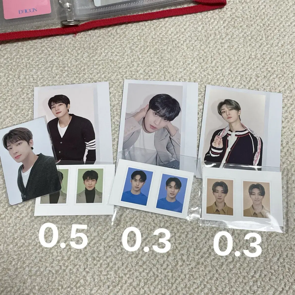 Seventeen season's greetings 2022 wonwoo mingyu the8 증사 pola 셀포