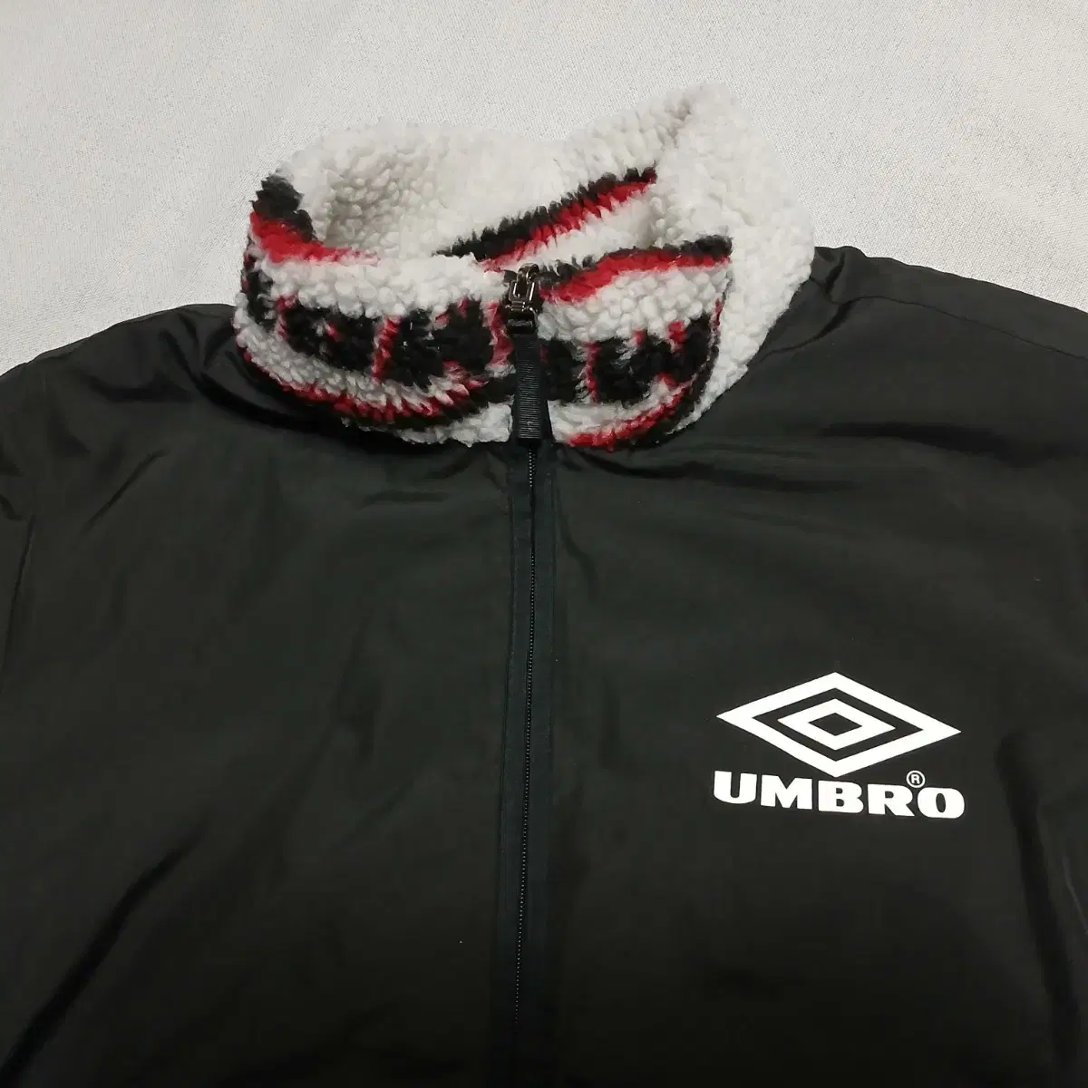 엄브로 양면 후리스 자켓 패딩 umbro