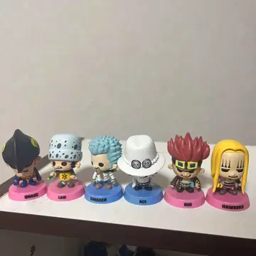 원피스 미니 원피스 피규어 세트 목걸이 6종 에이스 레어 컬러