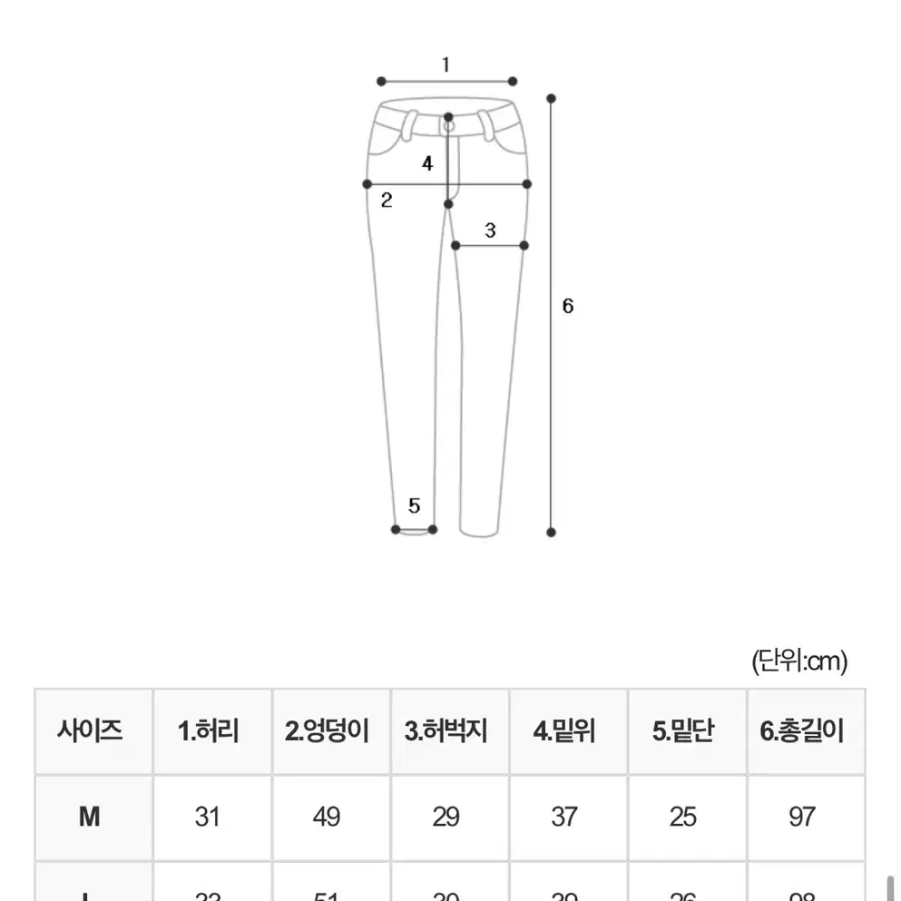 레이어드 와이드 데님팬츠L