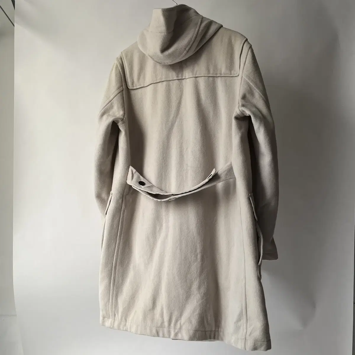 BURBERRY Cream wool Duffle coat 블랙라벨