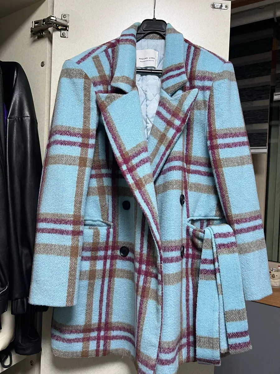 Asmi Wool Jacket Blue Check