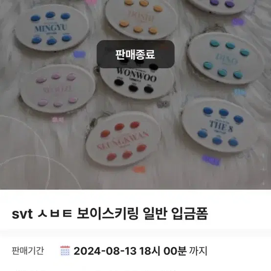 세븐틴 svt 정한 보이스키링 원가 양도합니다.