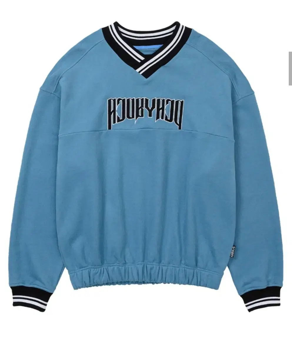 Arch Logo V-Neck Sweatshirt [SKY BLUE]