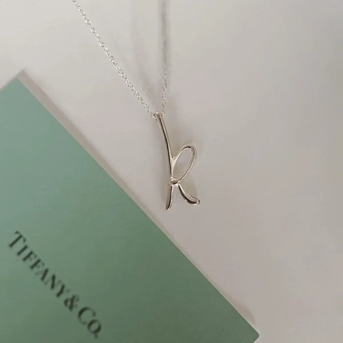 Tiffany&Co  티파니 앤코 엘사 퍼레티 이니셜 알파벳 k 펜던트