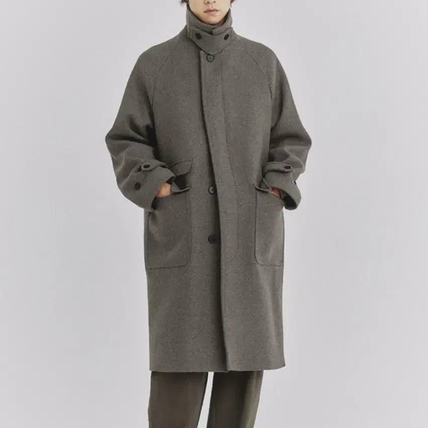 [아트이프액츠] [L] Balmacaan Coat_ Twill Brown