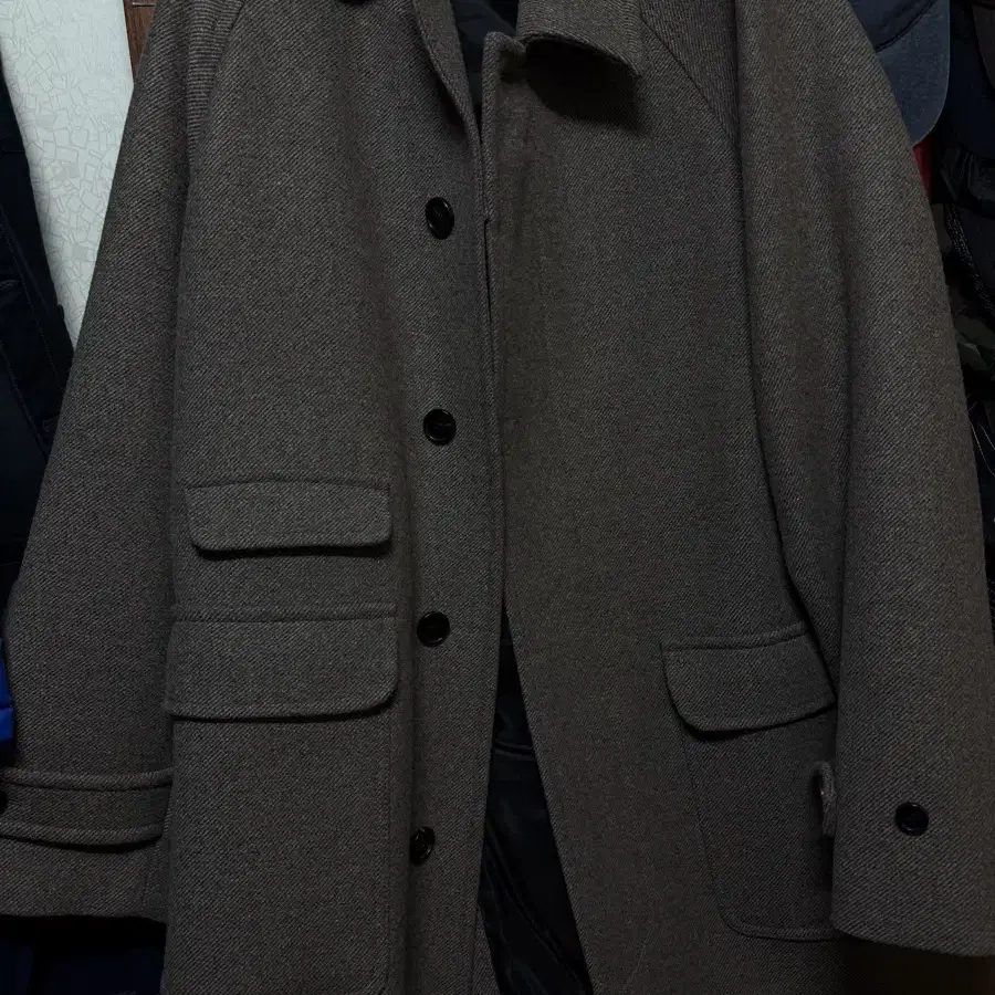 [아트이프액츠] [L] Balmacaan Coat_ Twill Brown