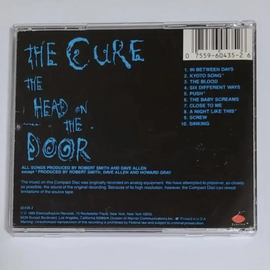 더 큐어 The Head On The Door 앨범 시디 CD