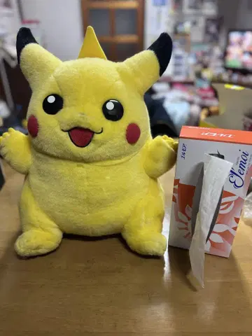 TOMY 포켓몬스터 봉제 인형 피카츄 초기 피카츄 1/1 스케일