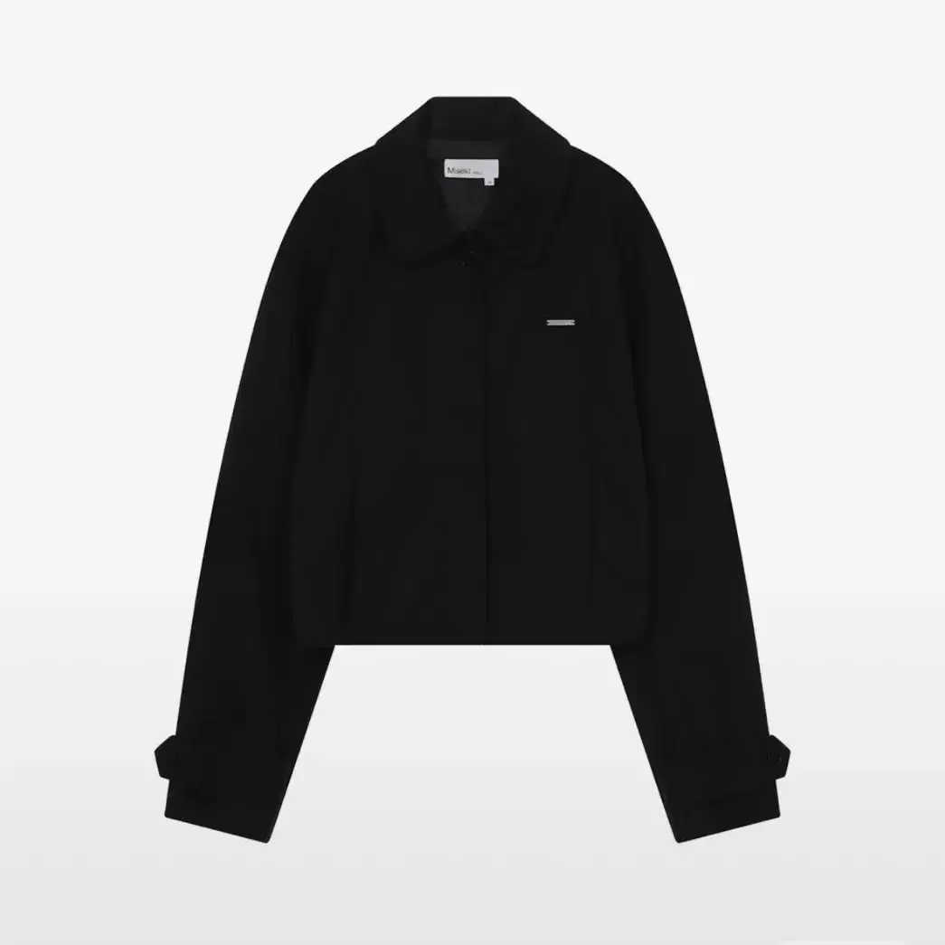 미세키서울 Round collar jacket BLACK