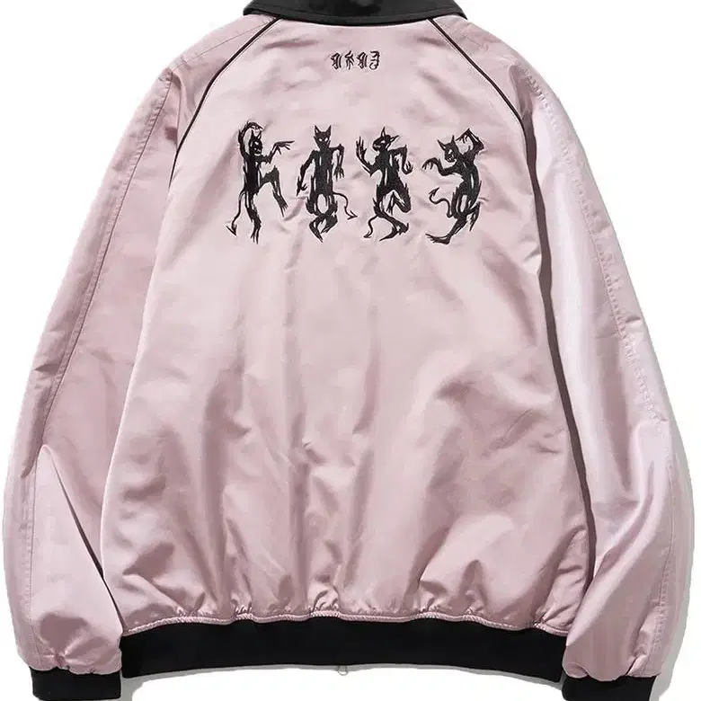 낫포너드 4Devils Satin Blouson Jacket Pink L