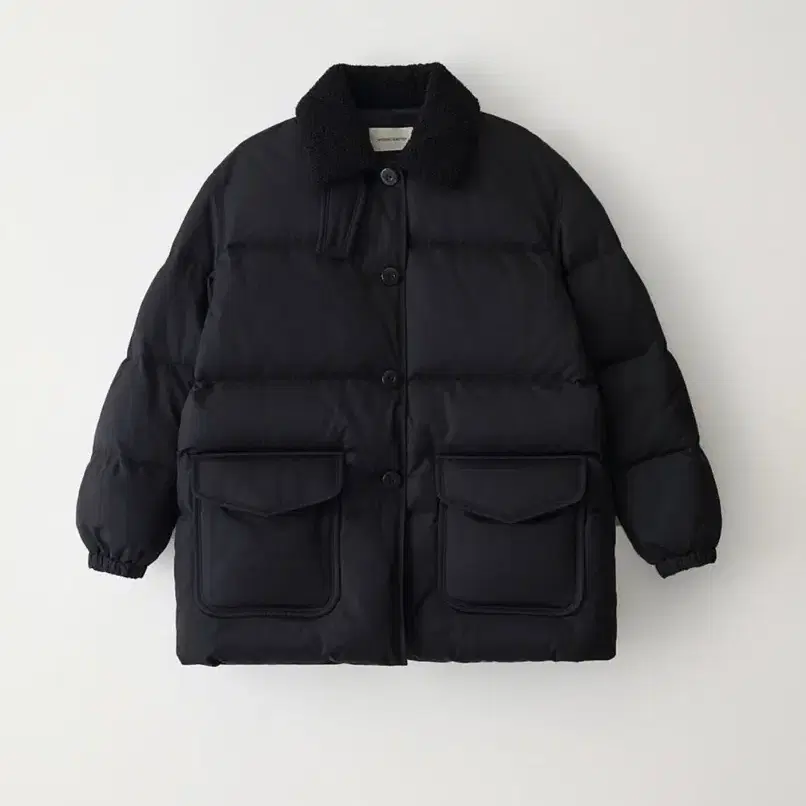 낫띵리튼 botti down half jacket (black)