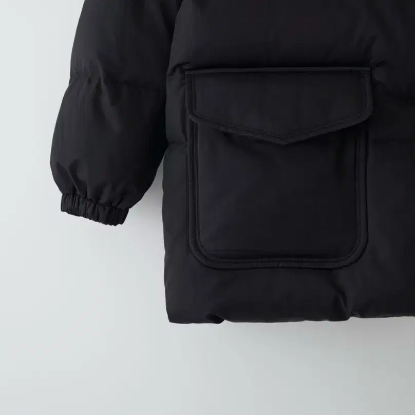 낫띵리튼 botti down half jacket (black)