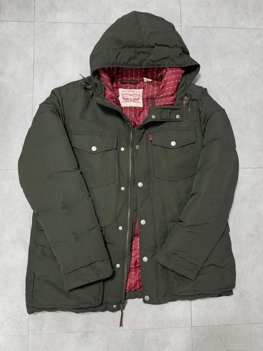 Levi's Nylon Duck Down Parka Padded L