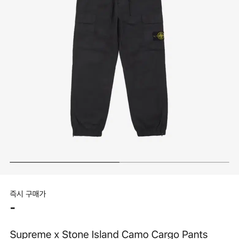 스톤x슈프림 19ss 카고팬츠