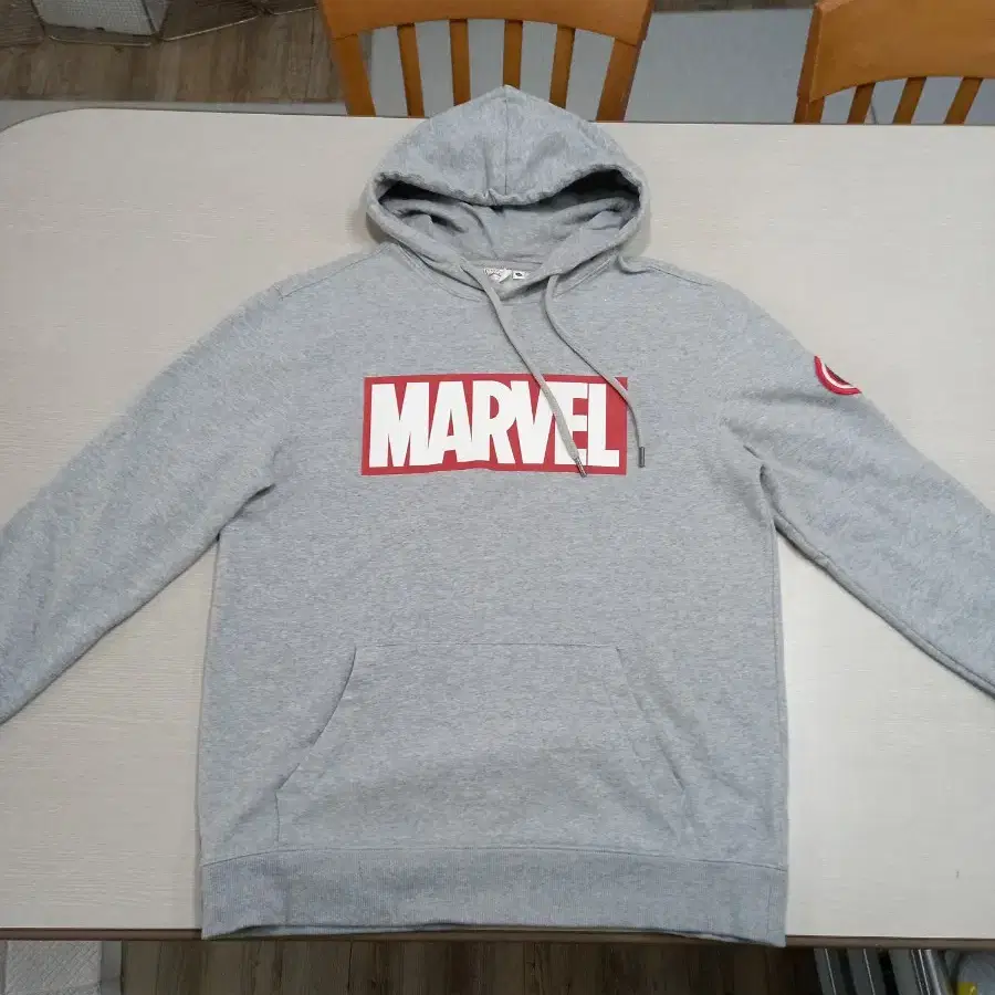 XL105 MARVEL Daiz 약기모 후드티 그레이 XL-371