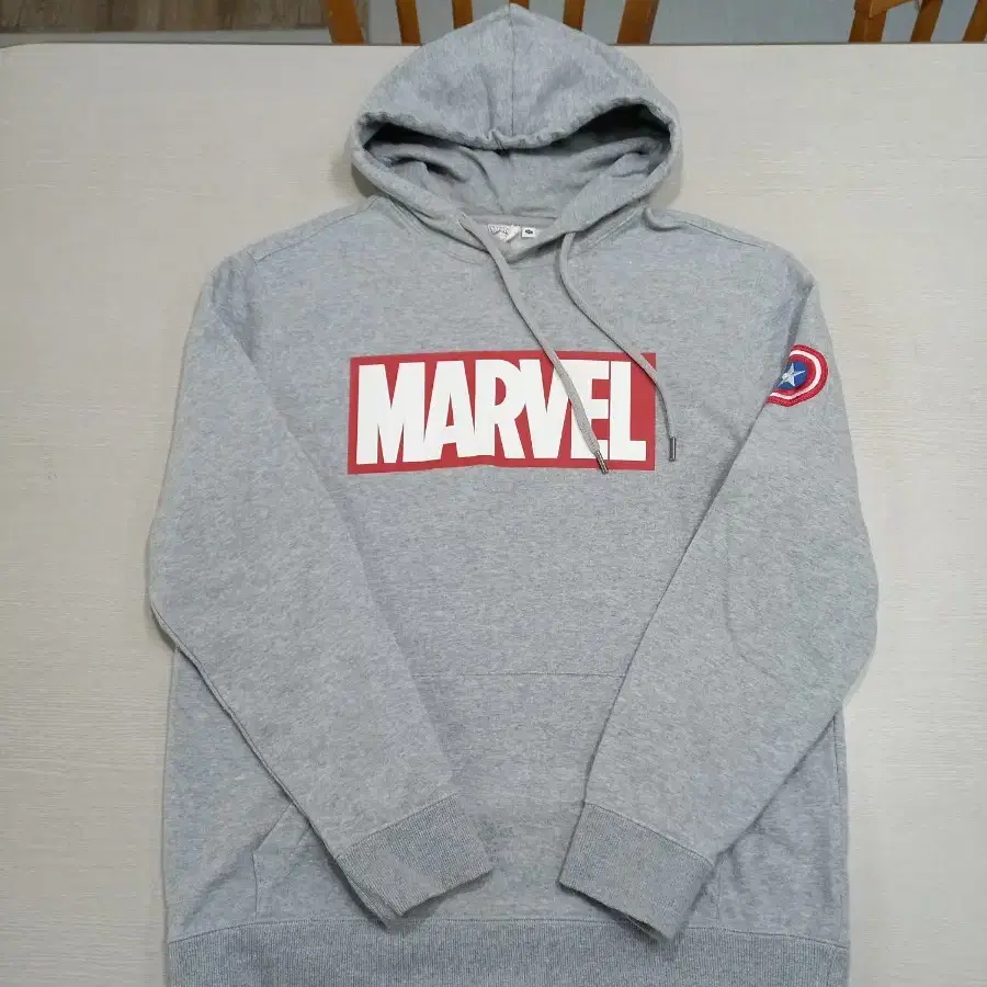 XL105 MARVEL Daiz 약기모 후드티 그레이 XL-371