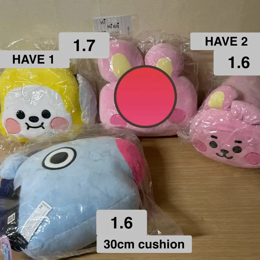 방탄 BTS BT21 DOLL 스탠딩 인형 42cm 30cm 쿠션 알제이