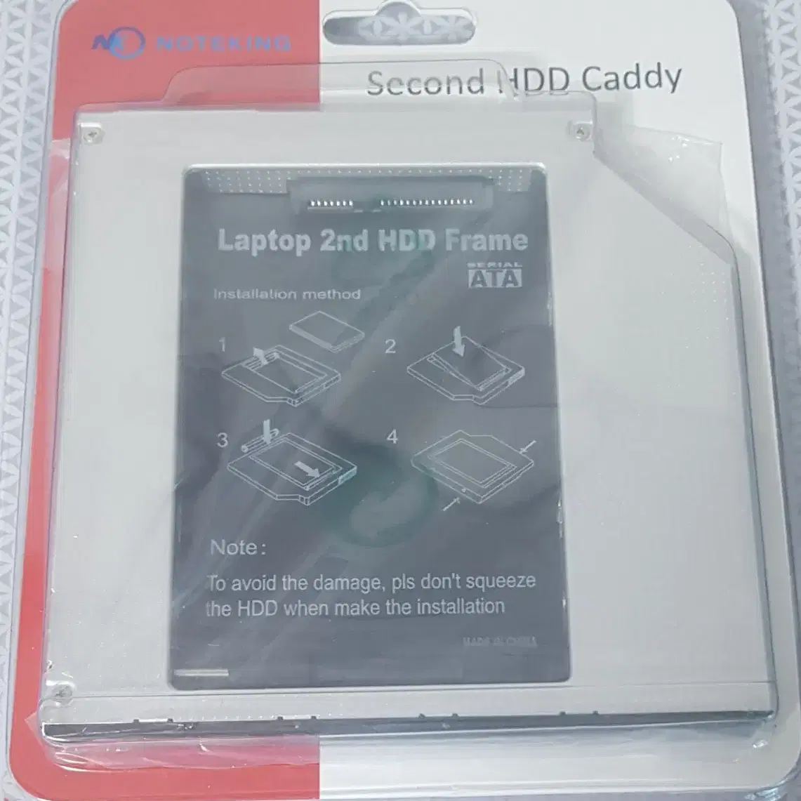 노트킹 노트북 세컨 하드 캐디 second hdd caddy 9mm 2개