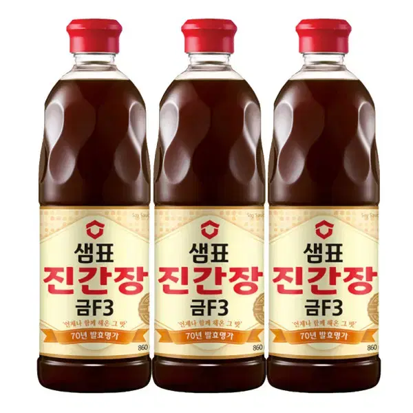 무료배송-샘표 진간장금F3 860ml 3개