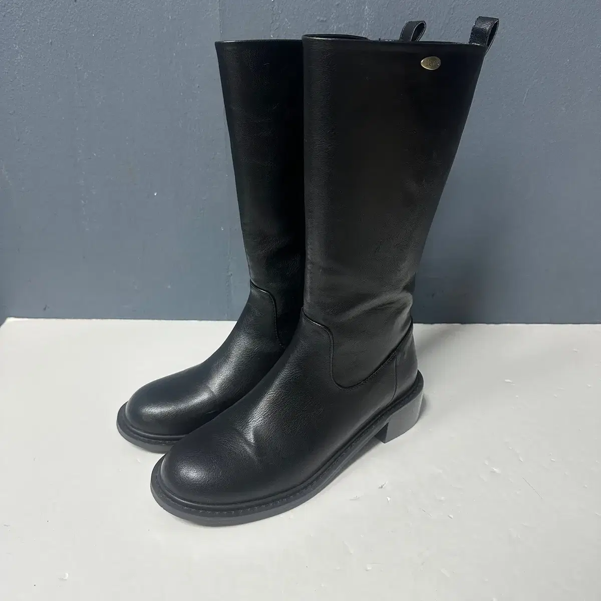 245 Lento Slowand Black Leather Boots