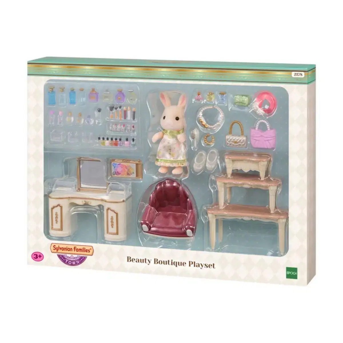 Sylvanian Margaret Bunny Town Powder Room Set