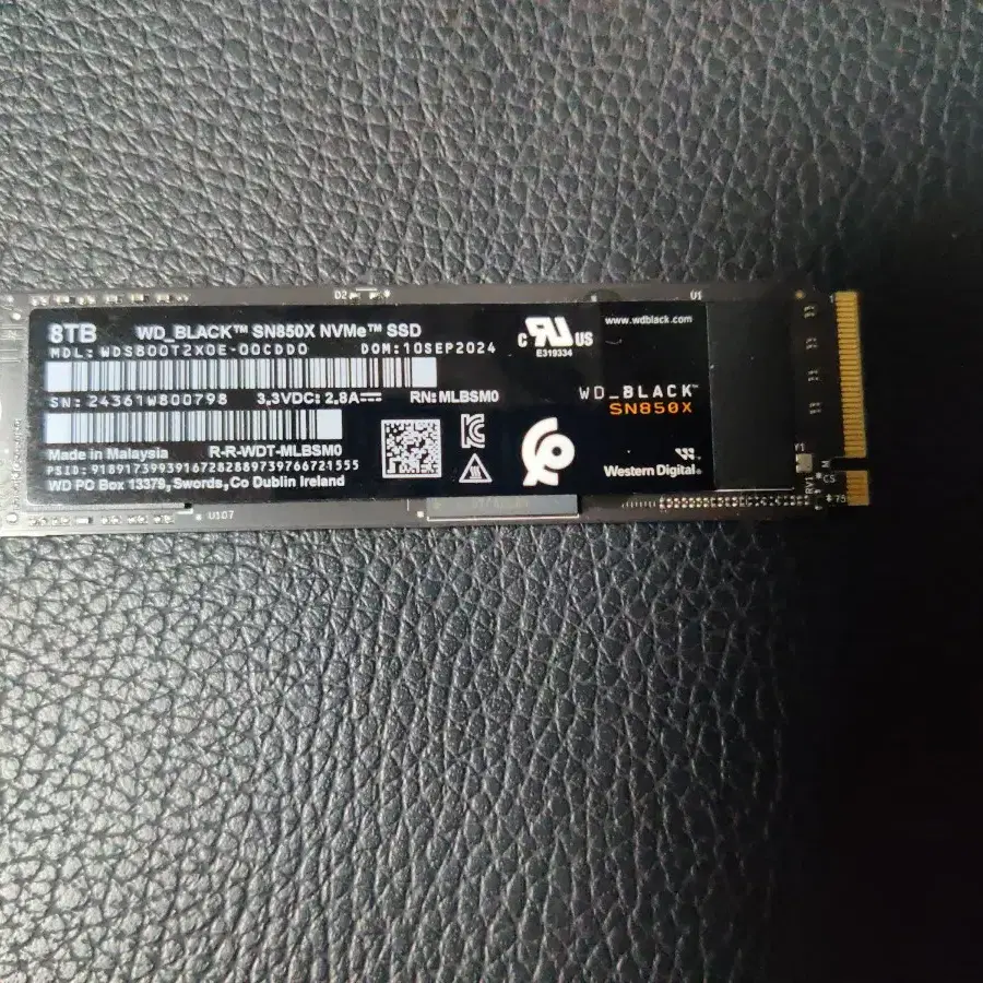 M.2 NVME SSD SN850X 8TB 팝니다