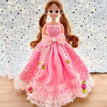 리카짱 코스프레 의류 핑크 드레스 12