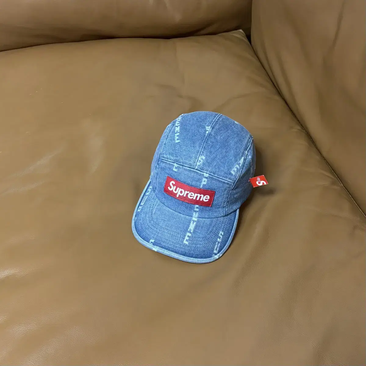 Supreme 슈프림 데님 캠프캡 모자 (Washed Denim)