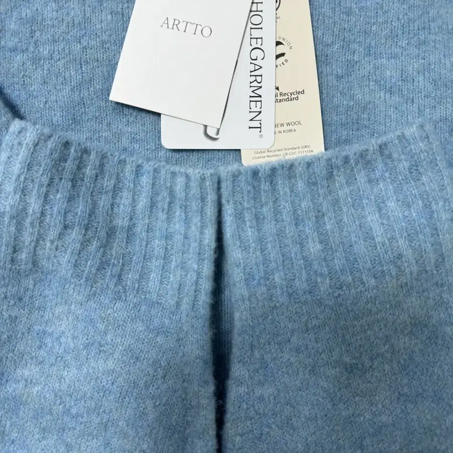 아르토 Wholegarment Yak Knit_ sky blue 니트