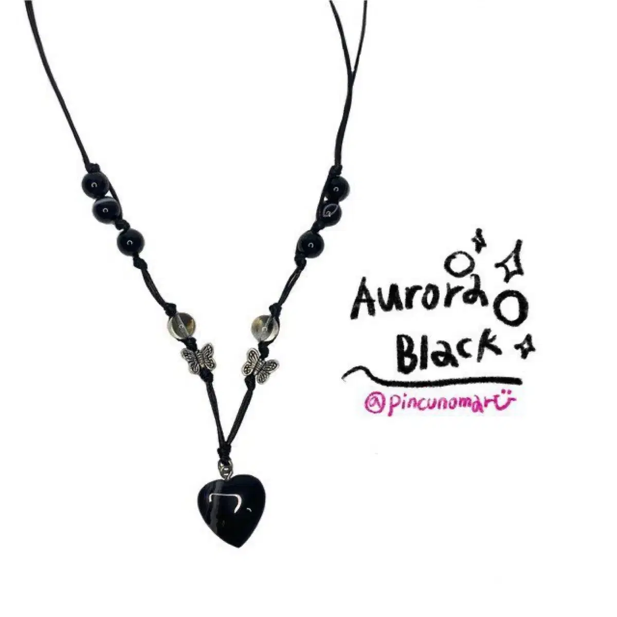 핀쿠노마루 목걸이 Aurora black 오로라 블랙