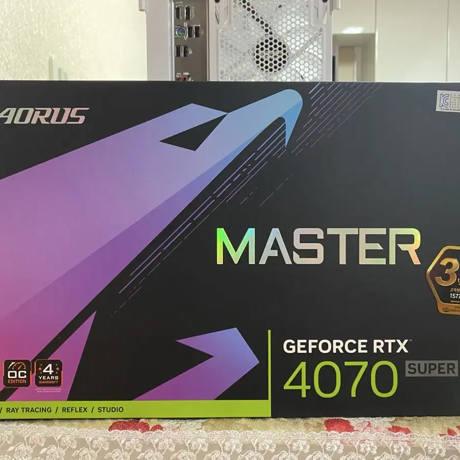 GIGABYTE AORUS 지포스 RTX 4070 SUPER MAST