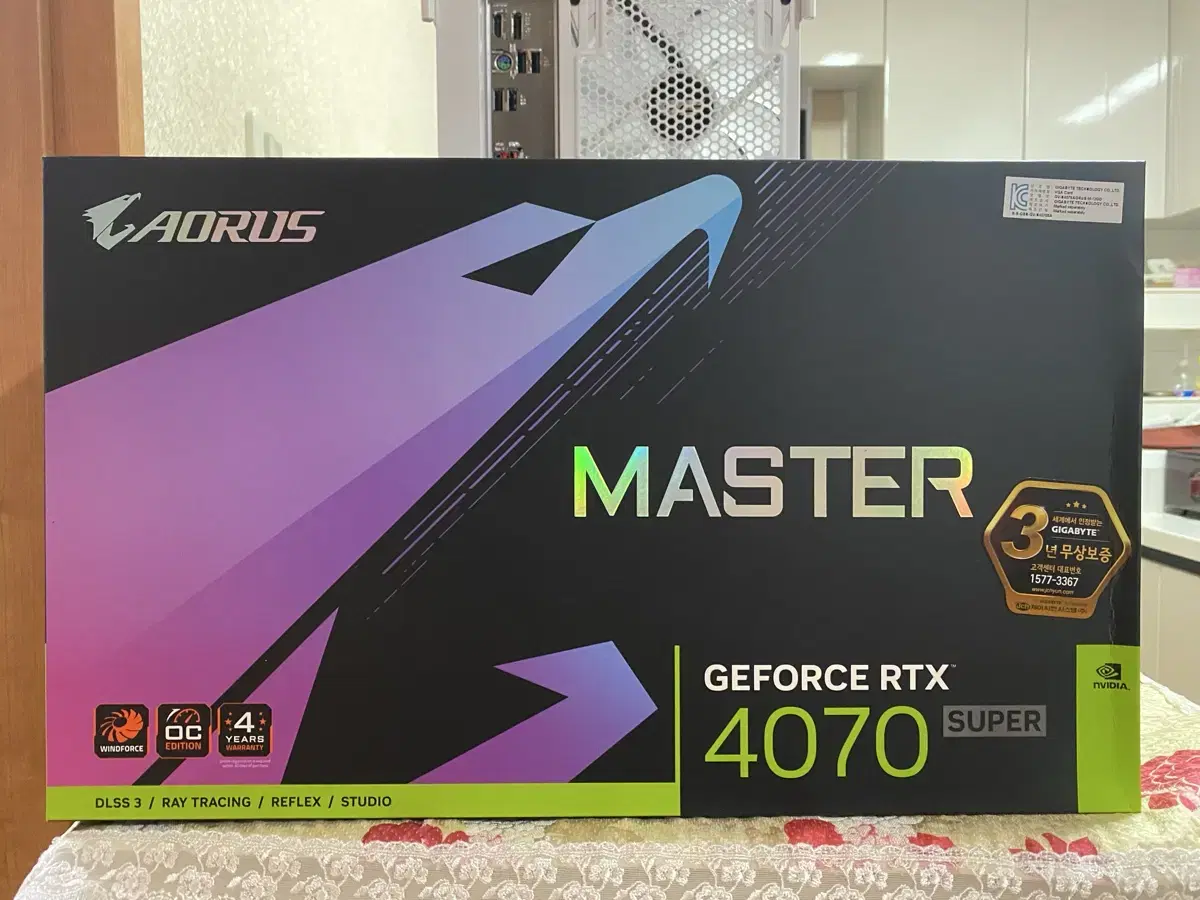 GIGABYTE AORUS 지포스 RTX 4070 SUPER MAST