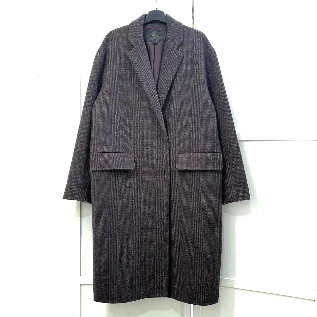 Arte Check Wool Coat