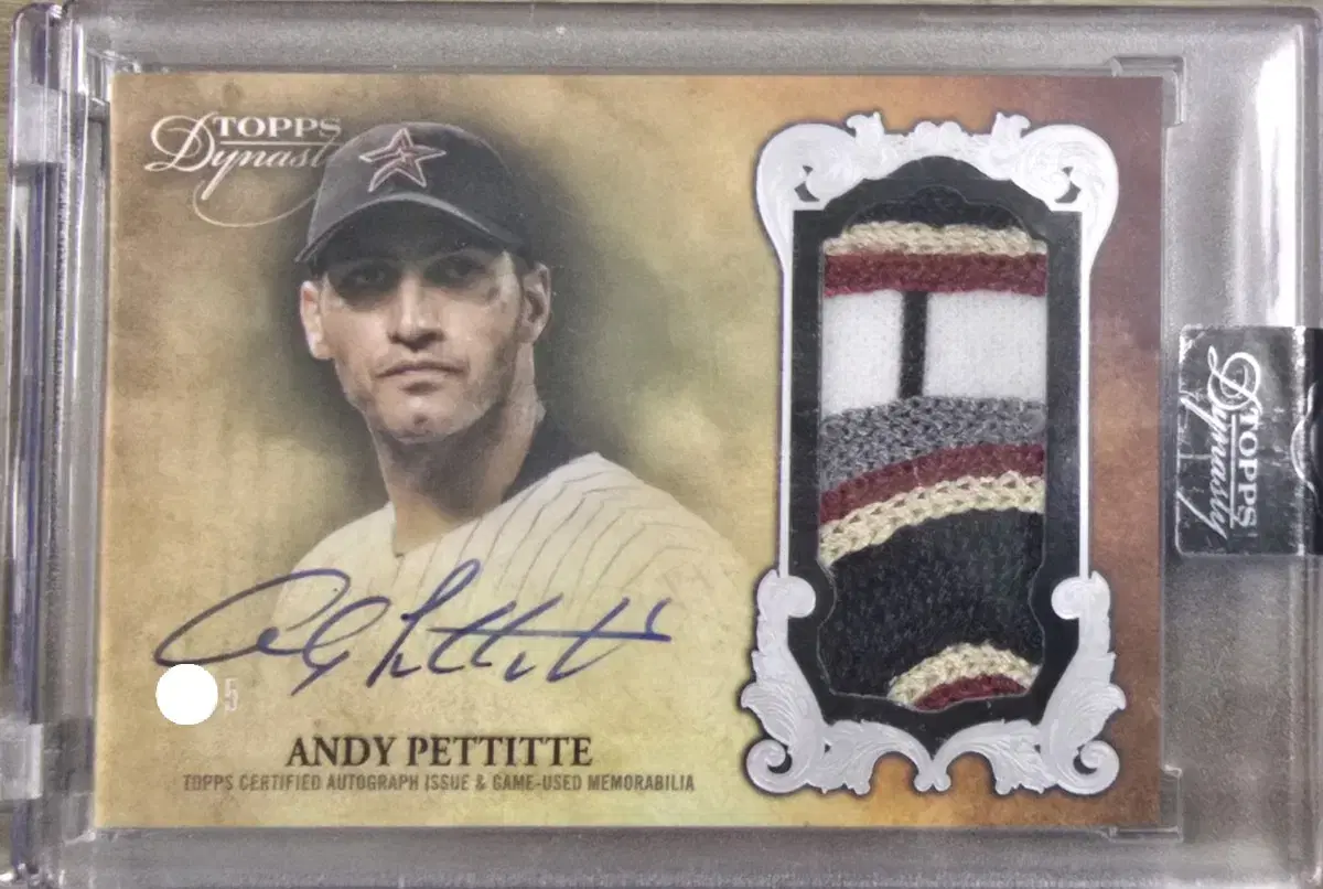 2021 TOPS DYNASTY Andy Pettitte Patch On-Auto /5