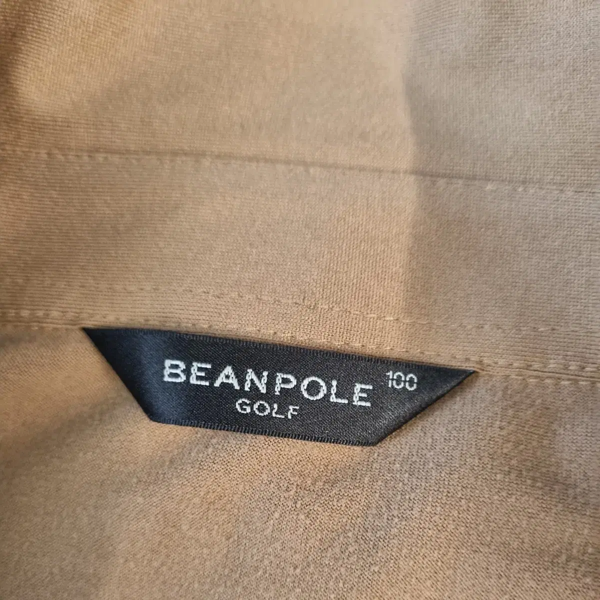 BEANPOLE 빈폴 남성 골프웨어 폴리 스판 기모 긴팔 카라티