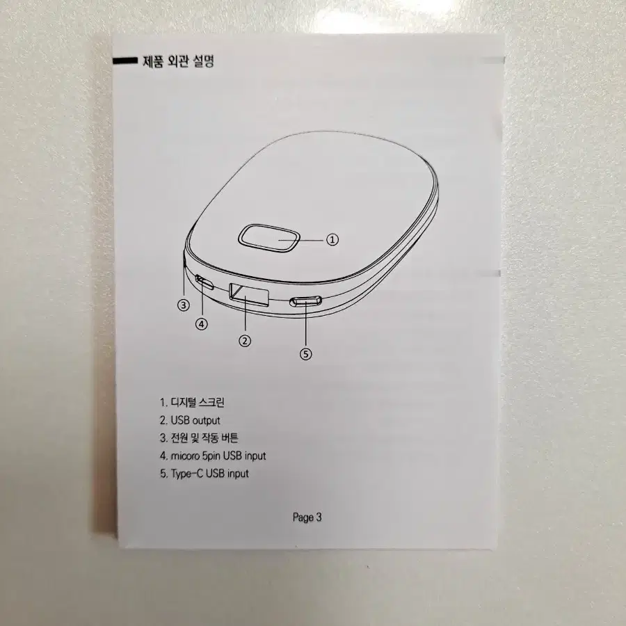 퓨전에프앤씨 INOTE 아이노트 손난로 보조배터리