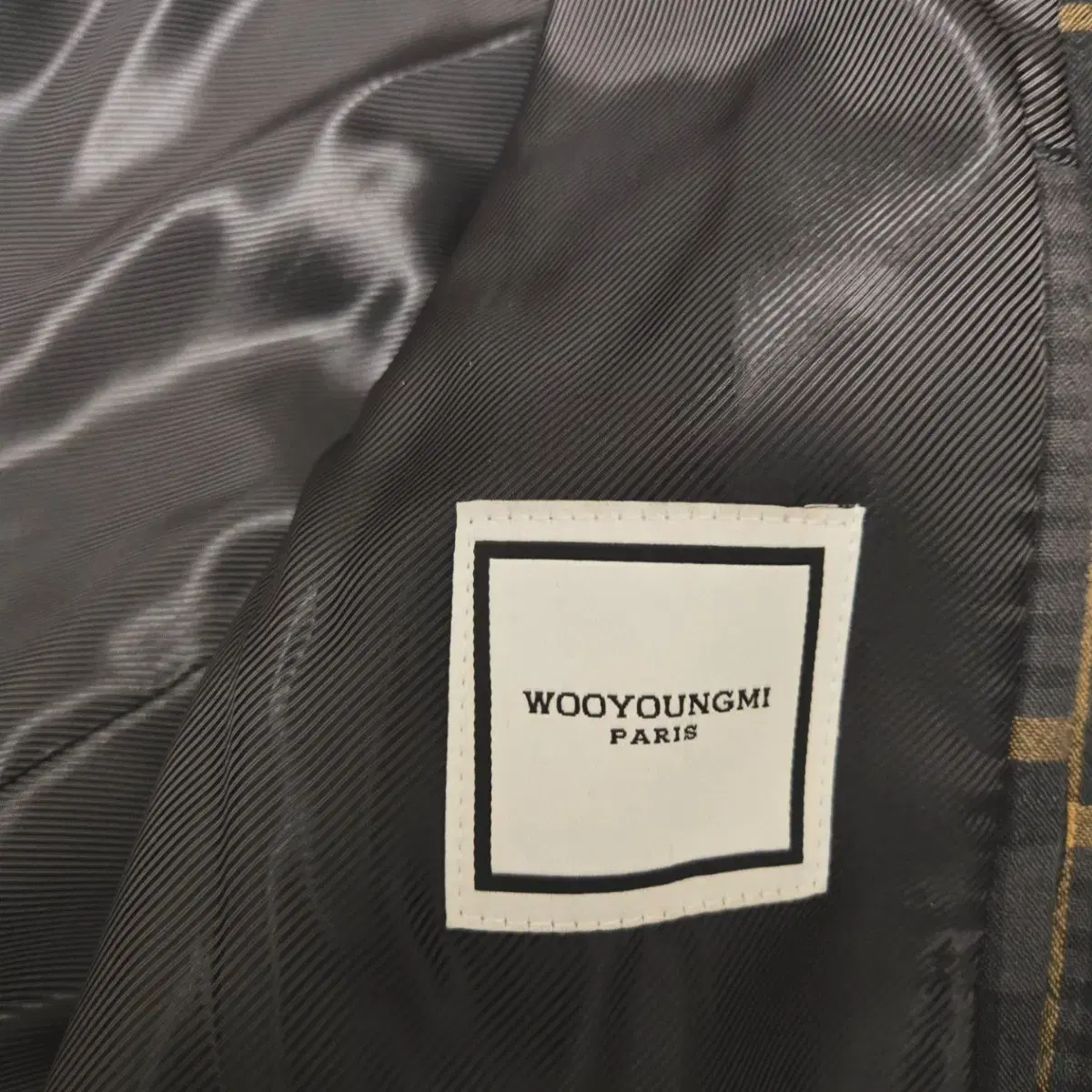 Woo young mi check jacket