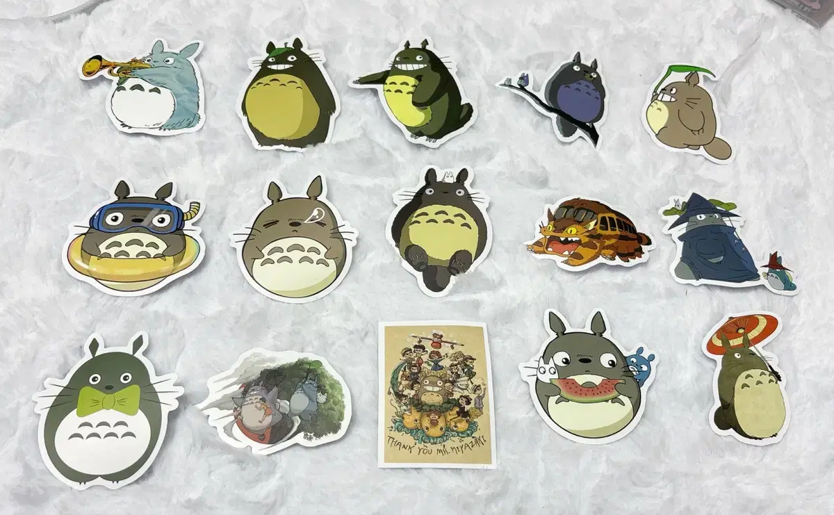 Ghibli Totoro Sculpture sticker, 50 pieces (no duplicates)