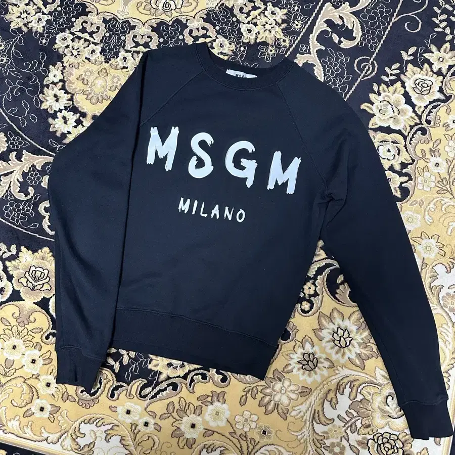 msgm 여성 맨투맨 블랙 S