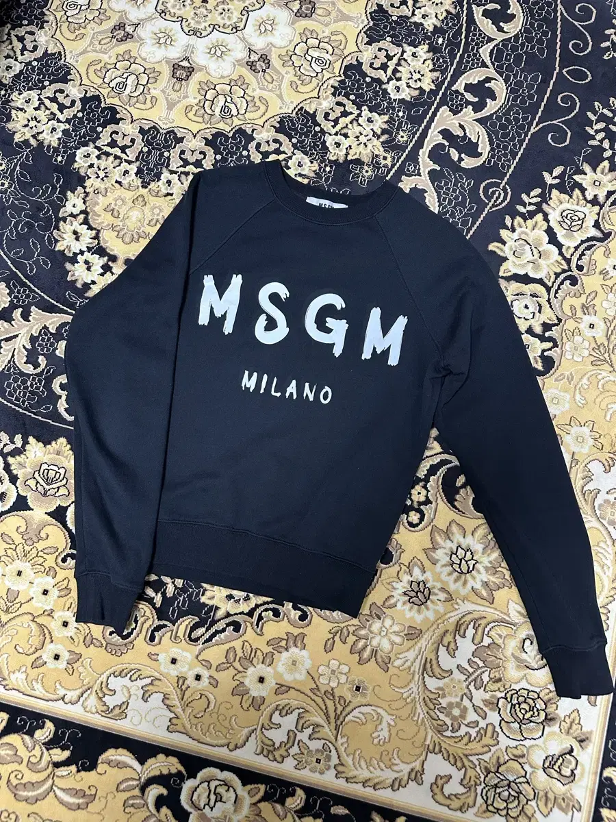 msgm 여성 맨투맨 블랙 S