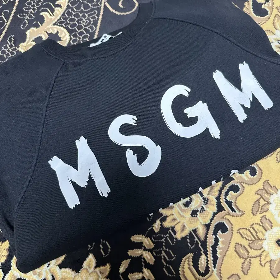 msgm 여성 맨투맨 블랙 S