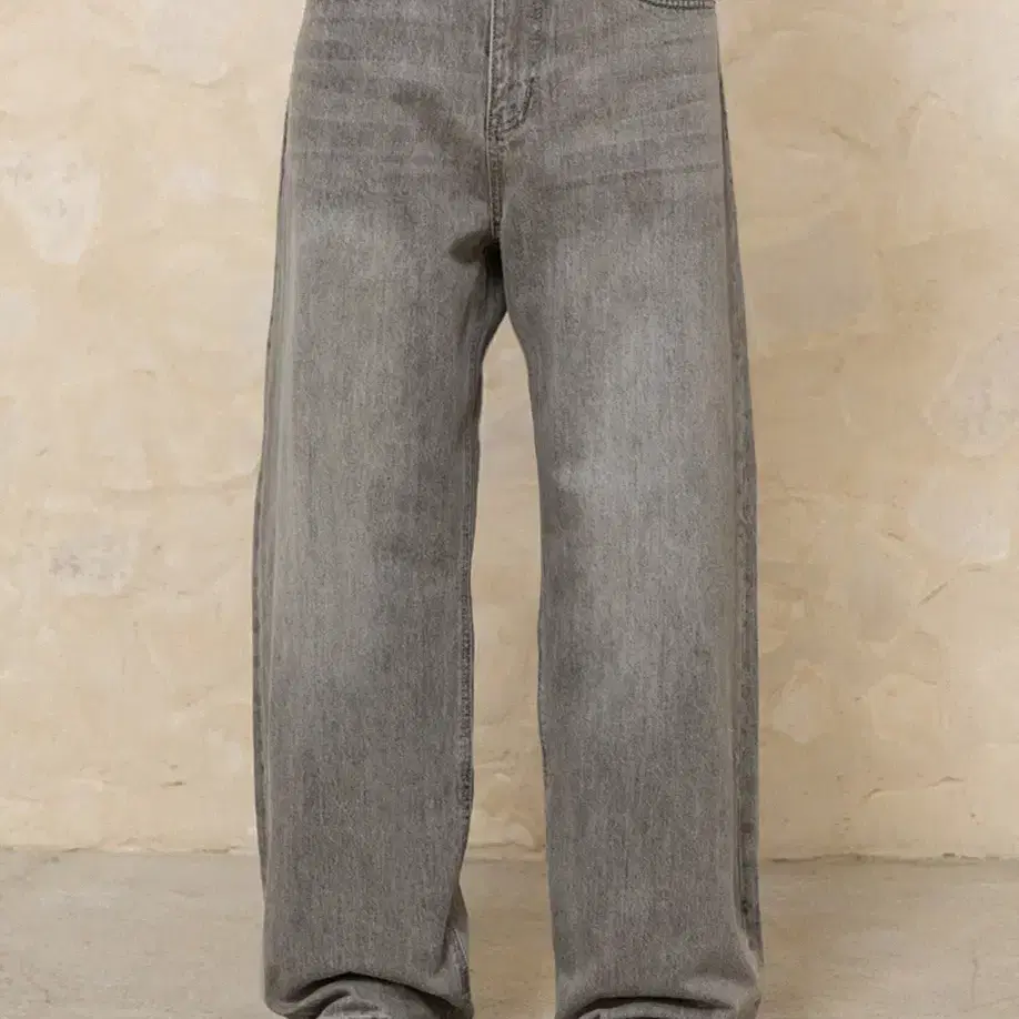 비긴202 Wide Semi Flare Denim Pants 빈티지그레이