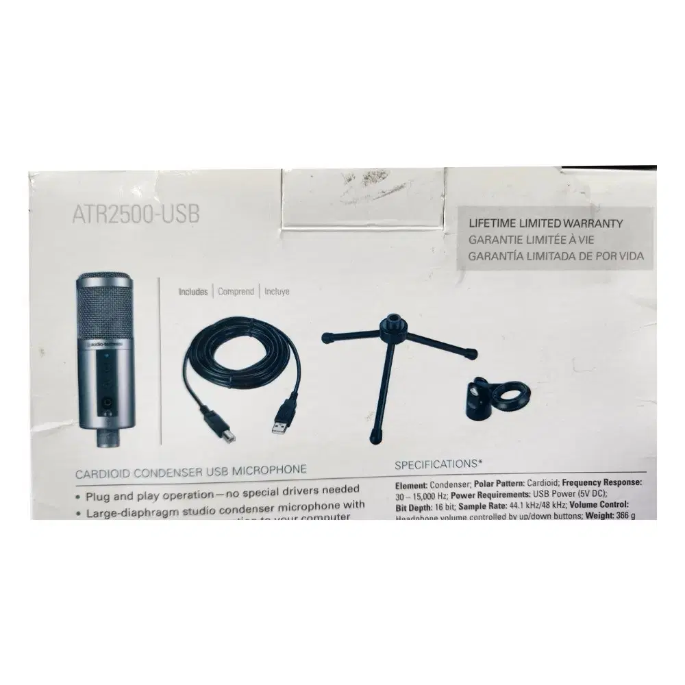 오디오테크니카 [AUDIO-TECHNICA] ATR2500USB 마이크