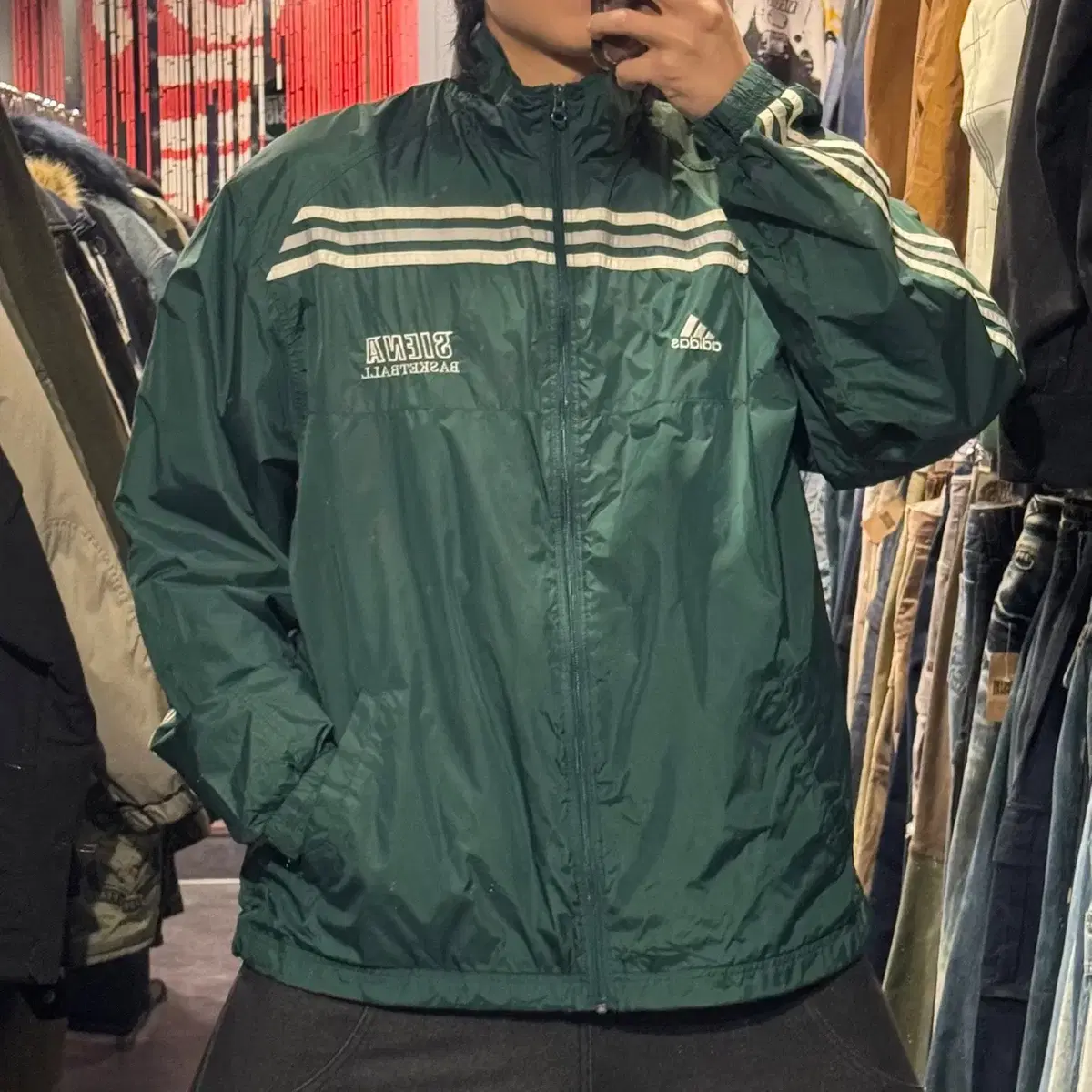 [IM]adidas windbreaker 바람막이 그린